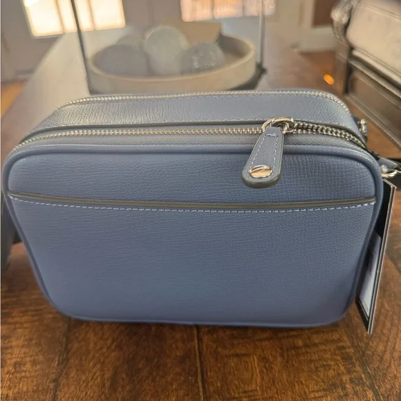 Karl Lagerfeld Blue Crossbody Bag with Logo Strap - Picture 6 of 7